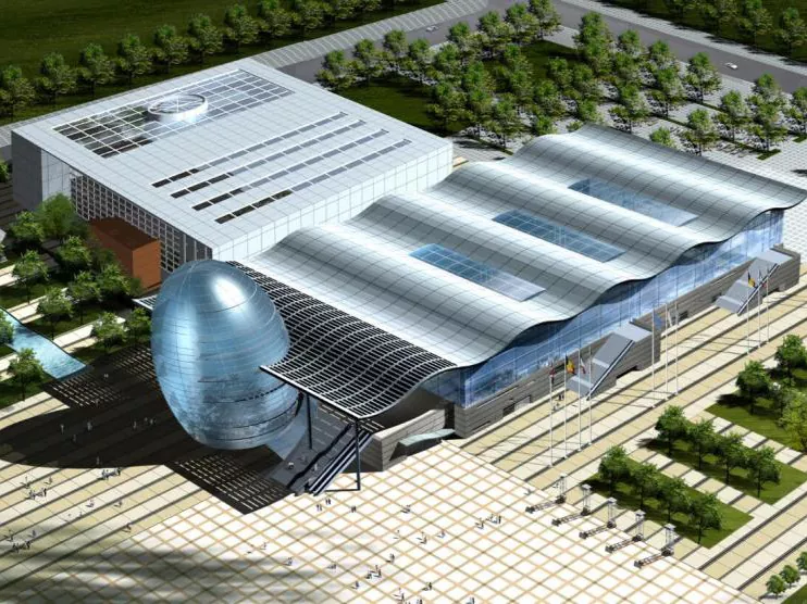 Long-Span Pêşangeha Prefabricated Steel Hall