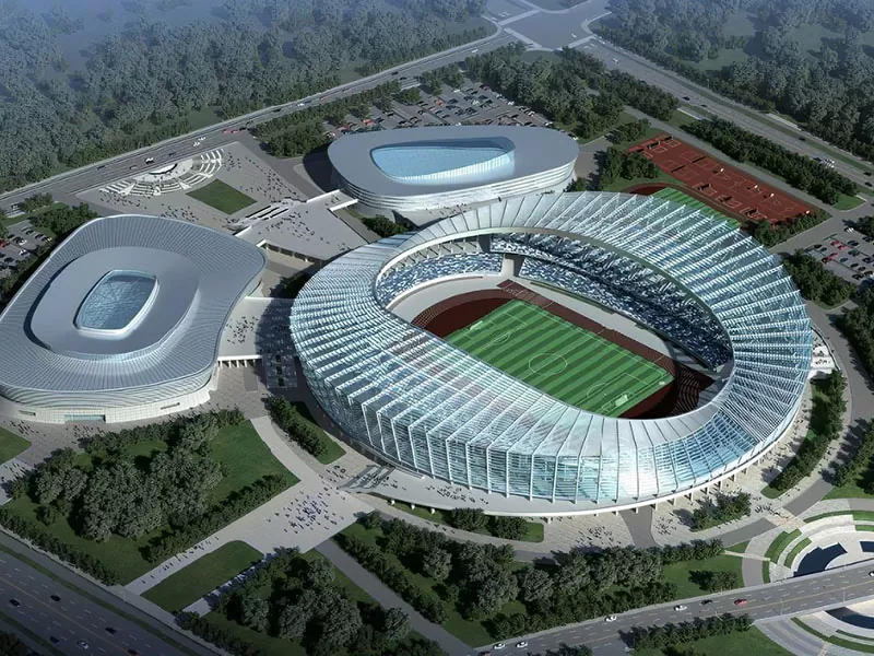 Ji bo Kompleksa Navenda Sporê ya Pêş-hilberî Structure Steel