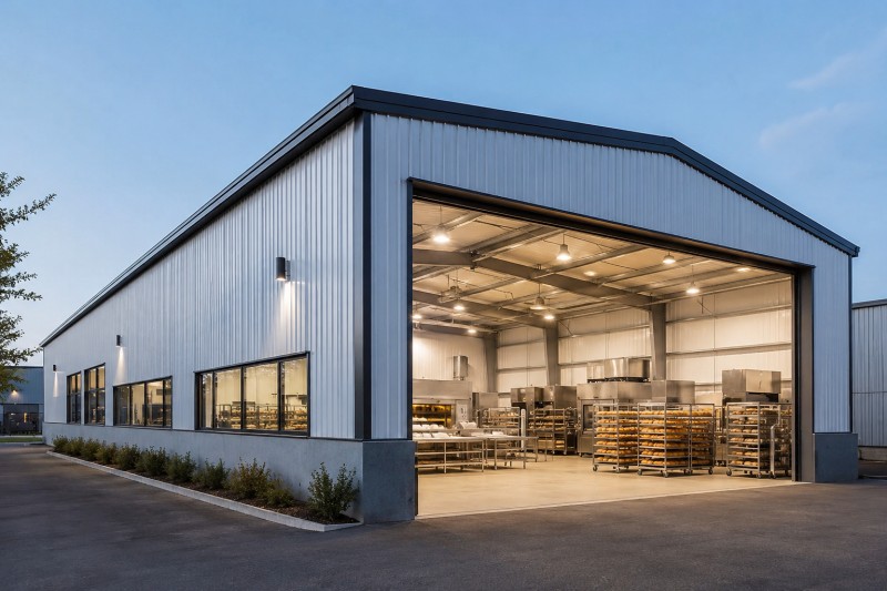 Steel Frame Bakery Atolyeya Avakirina