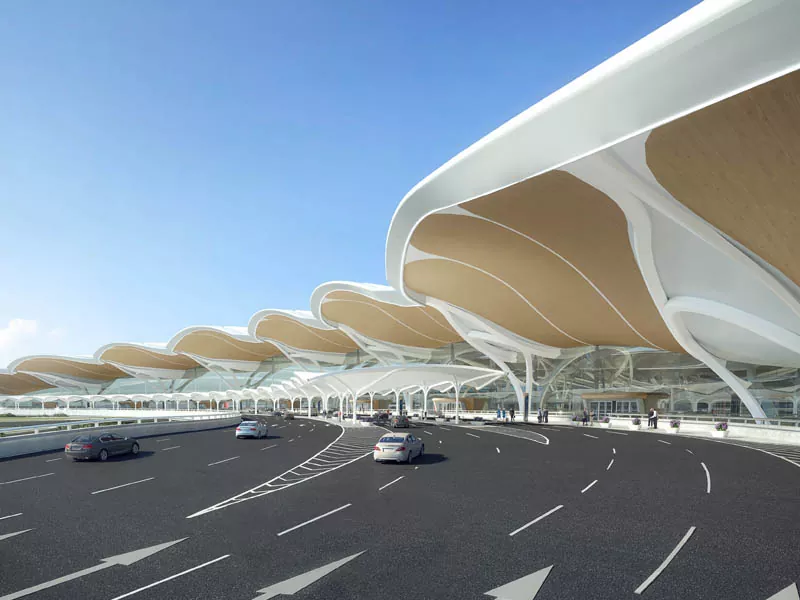 Structure Steel Building Airport Terminal