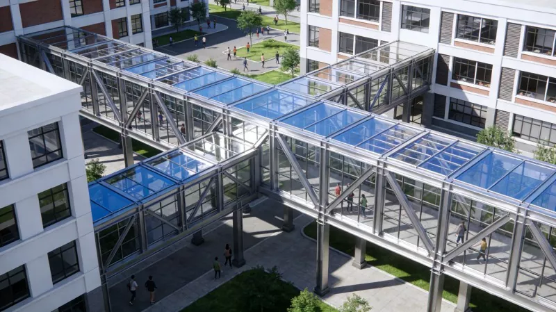Korîdora Kampusa Structure Steel