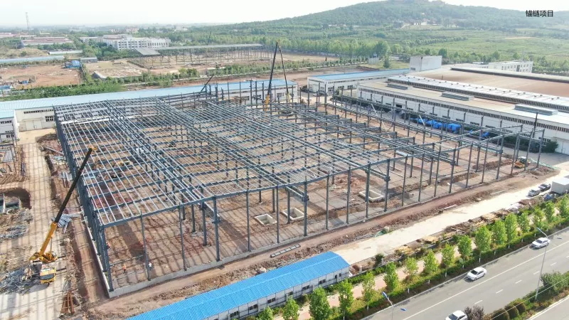 Steel Structure Kîmyewî Storage Warehouse Construction