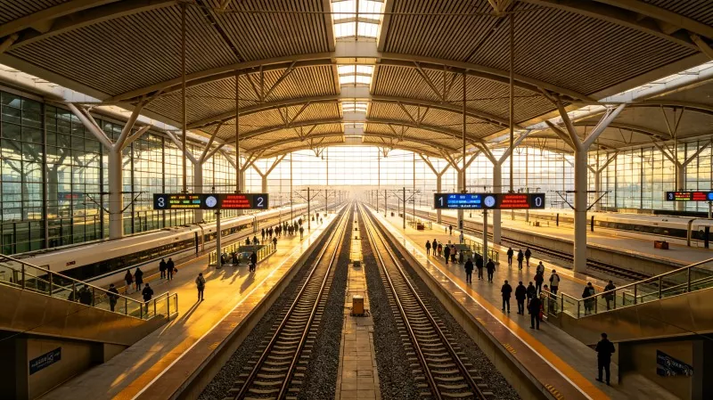 Steel Structured High Speed ​​Rail Station Hub